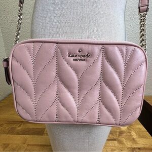 Kate Spade Carey Quilted Pink Leather Camera Bag